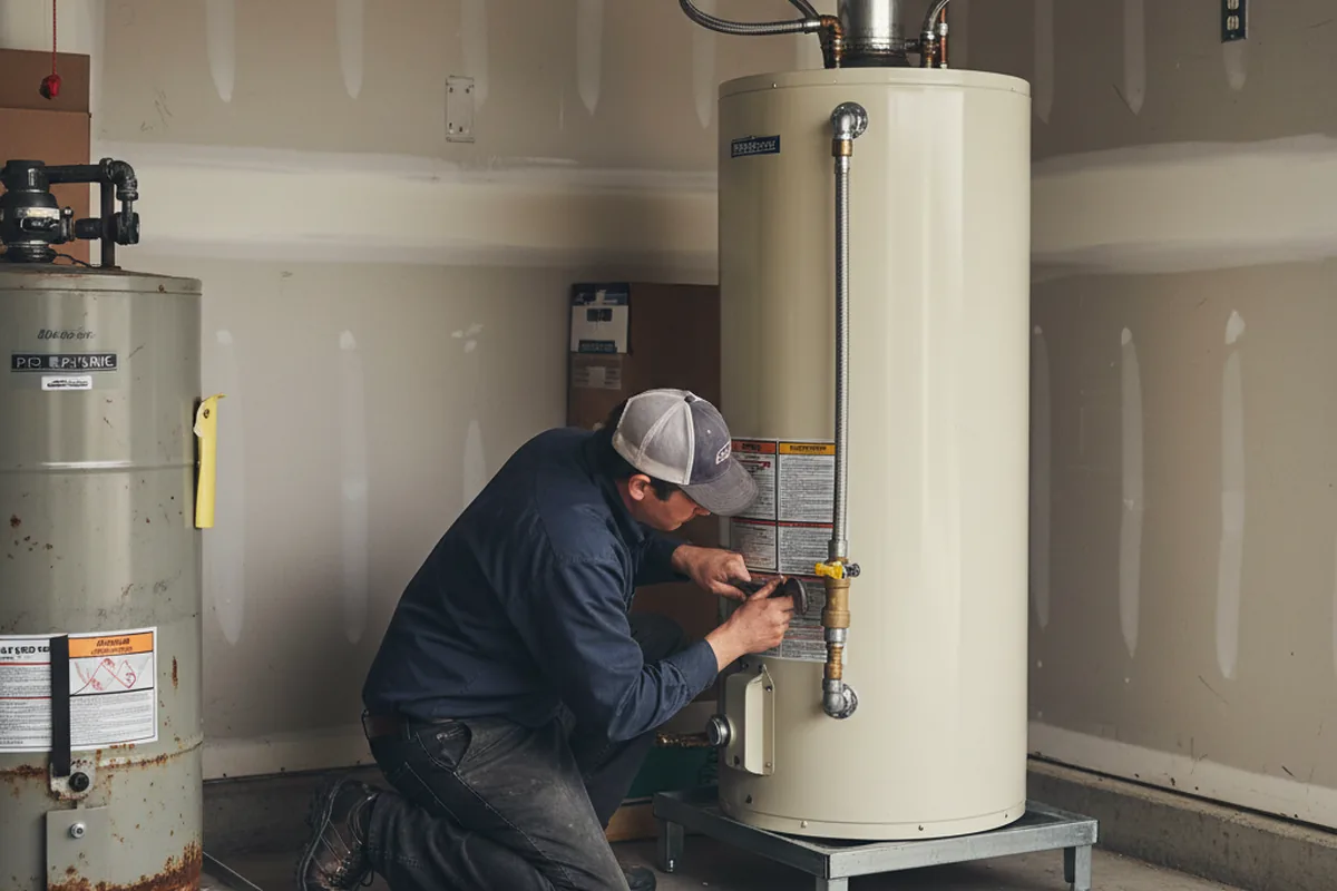Water heater and shutoff valve replacement in Ticonderoga